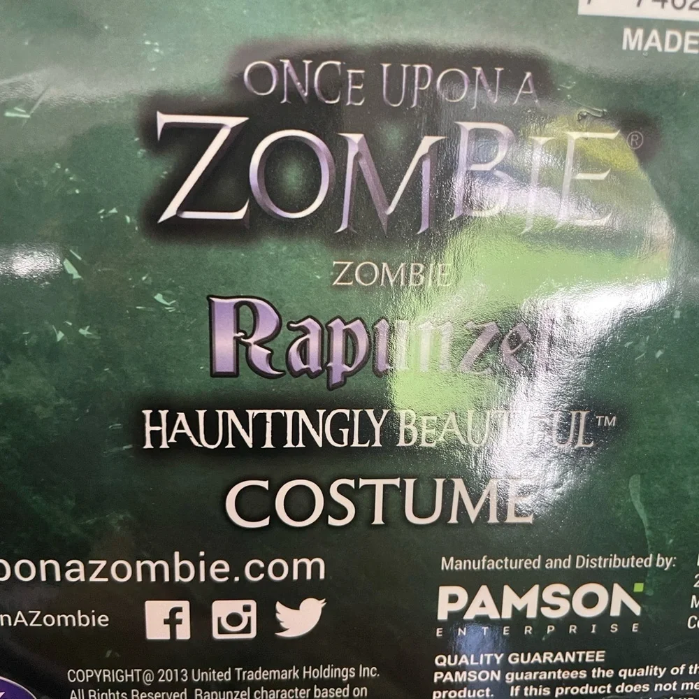 ONCE UPON A ZOMBIE Rapunzel Princess zombie Halloween costume size XS